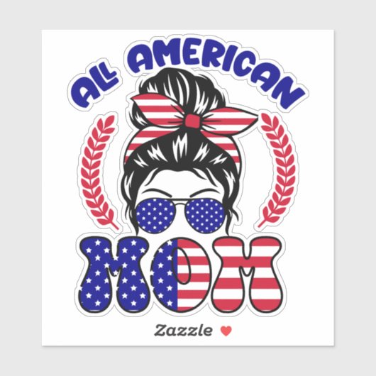 Sticker All American Mom-32169 (Feuille)