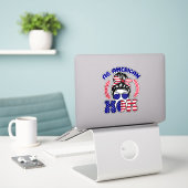 Sticker All American Mom-32169 (Ordinateur portable sur le bureau)