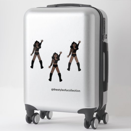 Sticker All Black Dancer #1 (Sur valise)