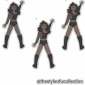 Sticker All Black Dancer #1 (Devant)