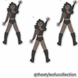 Sticker All Black Dancer #1