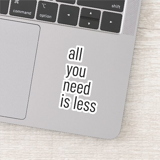 Sticker All you need (Détail)