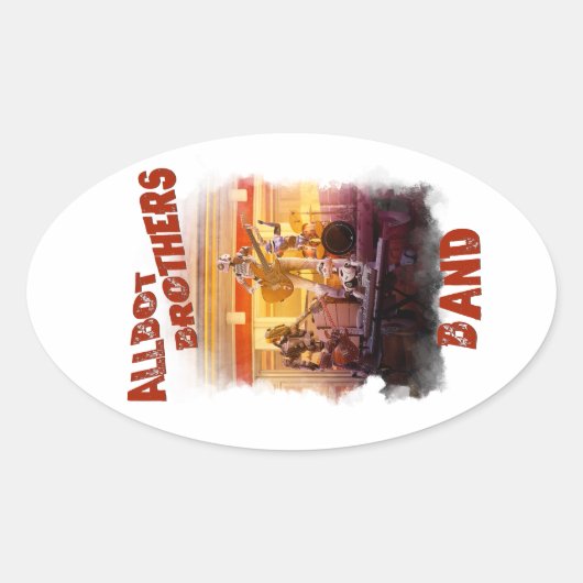 sticker Allbot Brothers Band /Bob's Saucer Repair (Devant)
