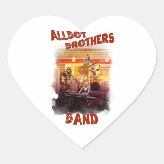 sticker Allbot Brothers Band /Bob's Saucer Repair (Devant)