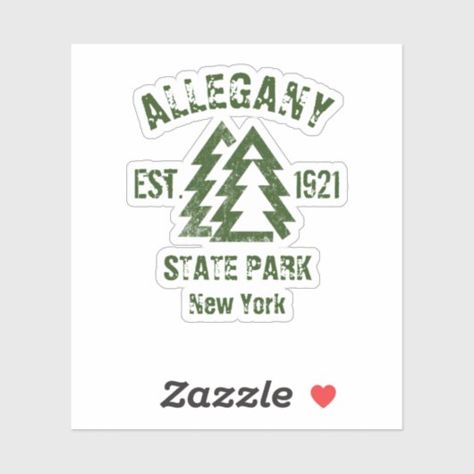Sticker Allegany State Park New York (Feuille)