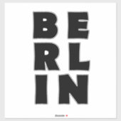 Sticker Allemagne de Berlin (Feuille)