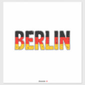Sticker Allemagne de Berlin (Feuille)