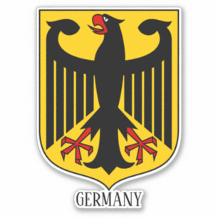 Sticker Allemagne Manteau National D'Armoiries Patriotique