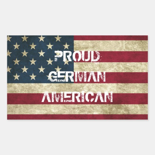 Sticker allemand américain fier (Devant)