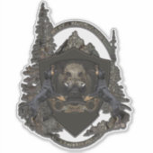 Sticker allemand Chasse Terrier (Jagdterrier) (Devant)