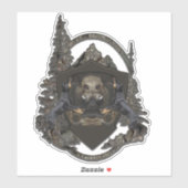 Sticker allemand Chasse Terrier (Jagdterrier) (Feuille)