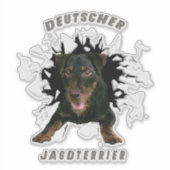 Sticker allemand Chasse Terrier (Jagdterrier) (Devant)