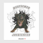Sticker allemand Chasse Terrier (Jagdterrier) (Feuille)