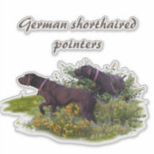 Sticker allemand pointeurs courts (Devant)