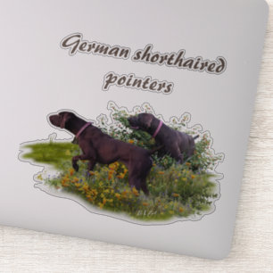 Sticker allemand pointeurs courts