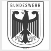 Sticker Allemand Retro Bundeswehr (Feuille)