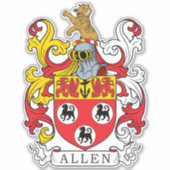 Sticker Allen Family Crest (Devant)