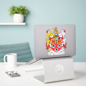 Sticker Allen Family Crest (Ordinateur portable sur le bureau)