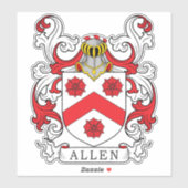 Sticker Allen Family Crest (Feuille)