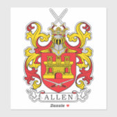 Sticker Allen Family Crest (Feuille)