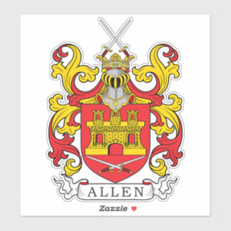 Sticker Allen Family Crest
