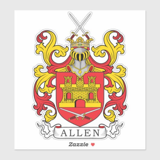 Sticker Allen Family Crest (Feuille)