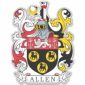Sticker Allen Family Crest (Devant)
