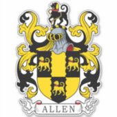 Sticker Allen Family Crest (Devant)