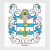 Sticker Allen Family Crest (Feuille)