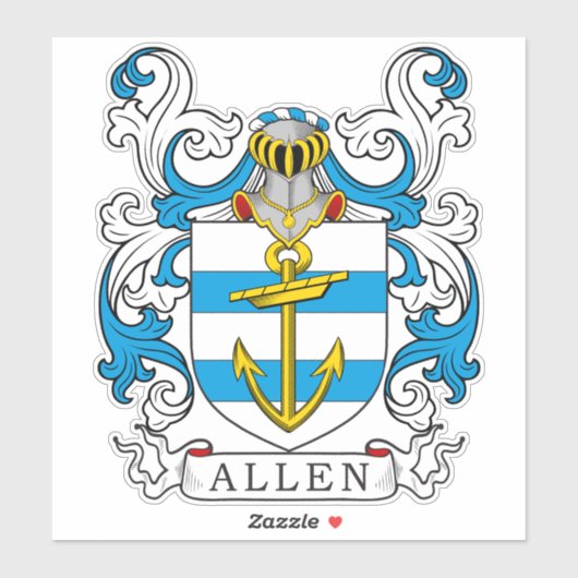 Sticker Allen Family Crest (Feuille)