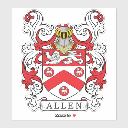 Sticker Allen Family Crest (Feuille)