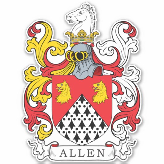 Sticker Allen Family Crest (Devant)