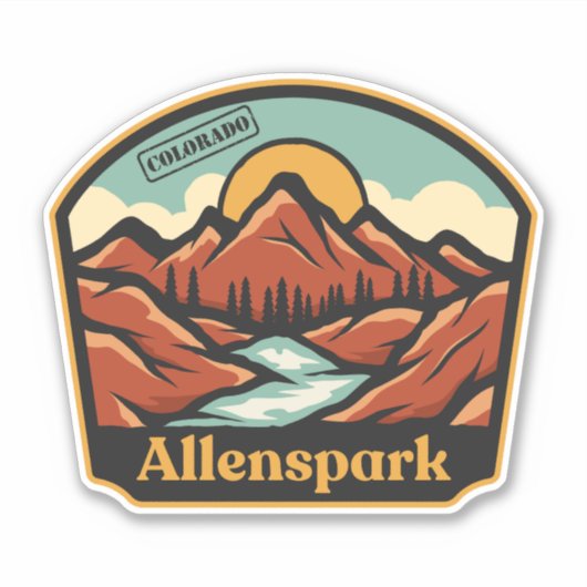 Sticker Allenspark, Colorado (Devant)