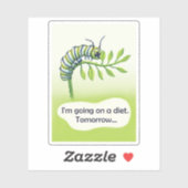 Sticker Aller à la diète (Feuille)