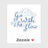 Sticker Aller Avec Le Devis De Gestion De Flux (Feuille)