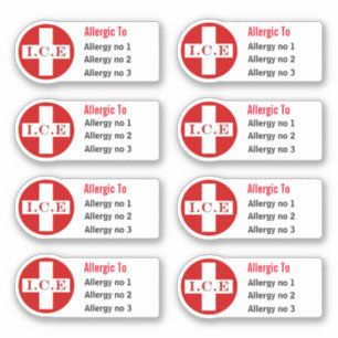 Sticker Allergies Médicales avertissement do-it-yourself c