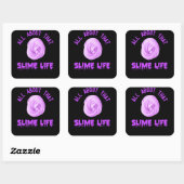 Sticker alles over dat slijmleven mooi ontwerp (Vel)