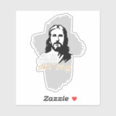 Sticker Allez À L'Église... ! Jésus-Christ. Christian Prea (Feuille)