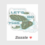 Sticker Alligator - Le Lotus Blanc (Feuille)