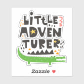Sticker Alligator petit aventurier (Feuille)