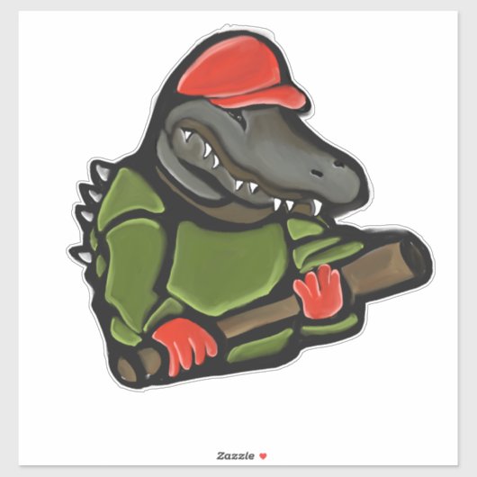 STICKER ALLIGATOR TRUMP 2025 (Feuille)