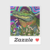 Sticker Alligator Vinyl (Feuille)