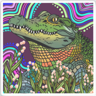Sticker Alligator Vinyl