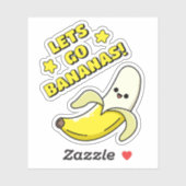 Sticker Allons Bananes ! (Feuille)