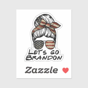 Sticker Allons Brandon, allons Brandon