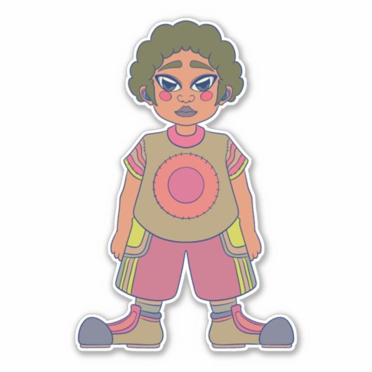 Sticker Allons dehors (Devant)