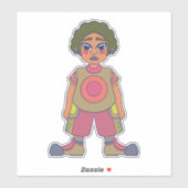 Sticker Allons dehors (Feuille)