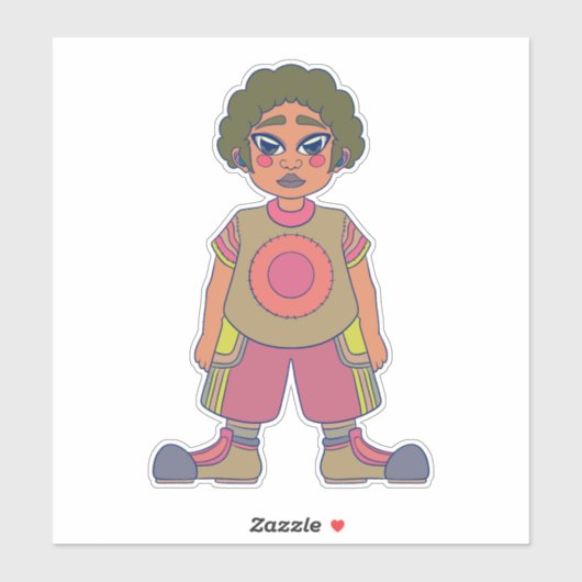 Sticker Allons dehors (Feuille)