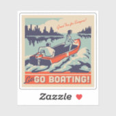 Sticker Allons en bateau (Feuille)