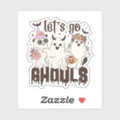 Sticker Allons Gouls Halloween (Feuille)